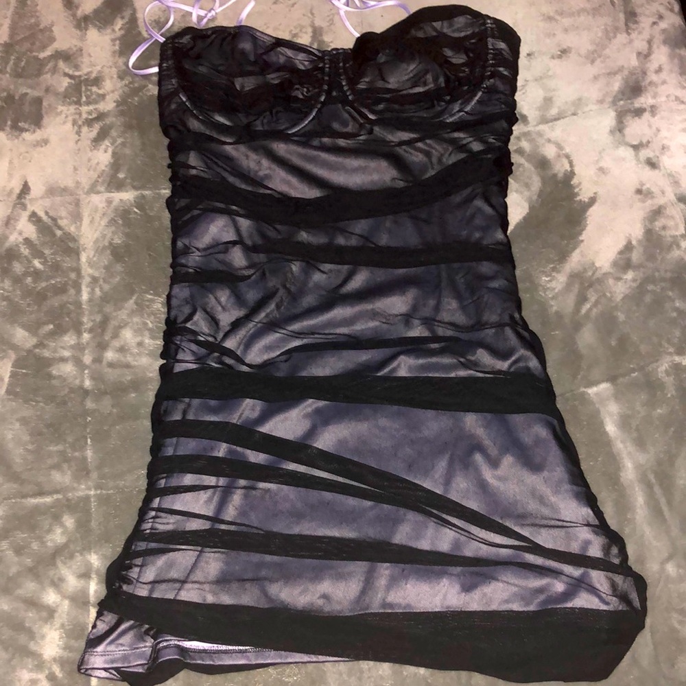 HOROSCOPEZ MESH MINI DRESS 2X